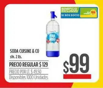 Supermercados Vea Soda Cuisine & Co 2lts oferta
