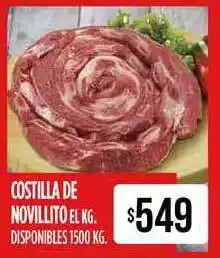 Supermercados Vea Costilla De Novillito El Kg 1500kg oferta