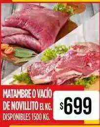 Supermercados Vea Matambre O Vacio De Novillito El Kg 1500kg oferta