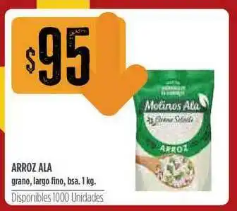 Supermercados Vea Arroz Ala Grano Largo Fino Bsa. 1kg oferta
