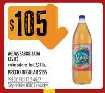 Supermercados Vea Aguas Saborizada Levité Varios Sabores 2,25lts oferta
