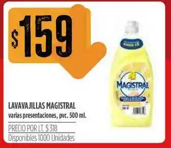 Supermercados Vea Lavavajillas Magistral Varias Presentacions 500ml oferta