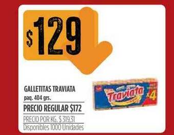 Supermercados Vea Galletitas Traviata 404grs oferta