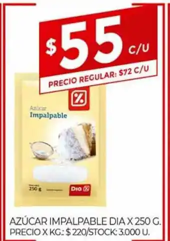Supermercados DIA Azúcar Impalpable Dia x 250g oferta
