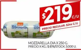 Supermercados DIA Mozzarella Dia x 250g oferta