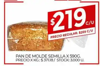 Supermercados DIA Pan De Molde Semilla x 590g oferta