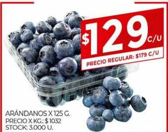 Supermercados DIA Arándanos x 125g oferta
