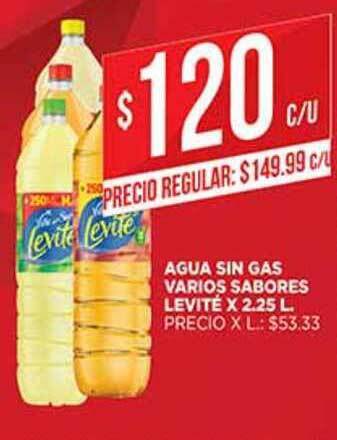 Supermercados DIA Agua Sin Gas Varios Sabores Levité x 2.25L oferta