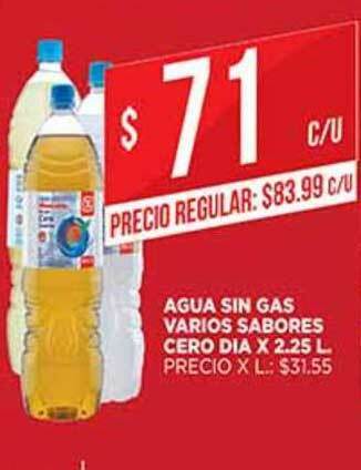 Supermercados DIA Agua Sin Gas Varios Sabores Cero Dia x 2.25L oferta