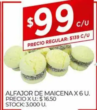 Supermercados DIA Alfajor De Maicena x 6u oferta