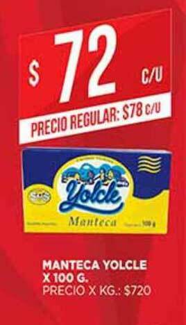 Supermercados DIA Manteca Yolcle x 100g oferta