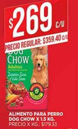 Supermercados DIA Alimento Para Perro Dog Chow x 1.5kg oferta