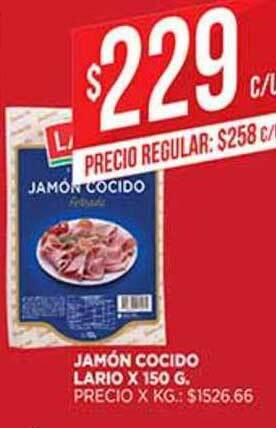 Supermercados DIA Jamón Cocido Lario x 150g oferta