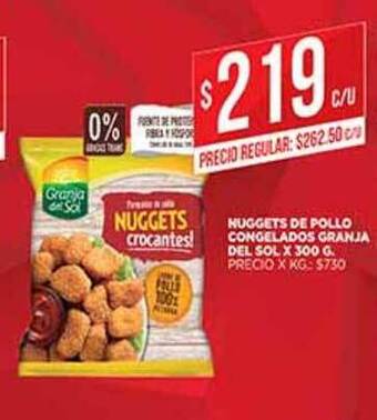 Supermercados DIA Nuggets De Pollo Congelados Granja Del Sol x 300g oferta