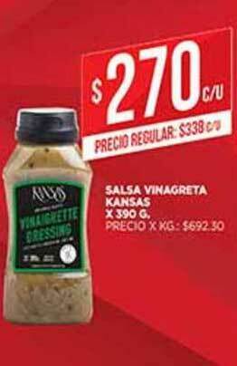 Supermercados DIA Salsa Vinagreta Kansas x 390g oferta