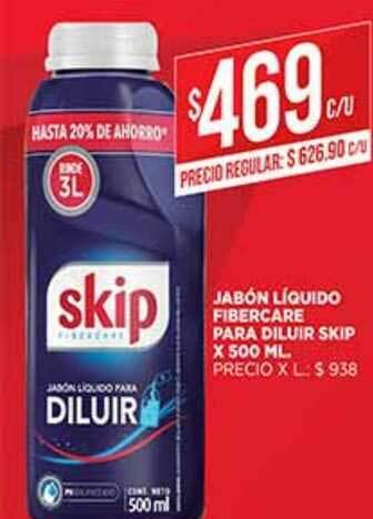 Supermercados DIA Jabón Liquido Fibercare Para Diluir Skip x 500ml oferta