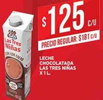 Supermercados DIA Leche Chocolatada Las Tres Niñas x 1l oferta