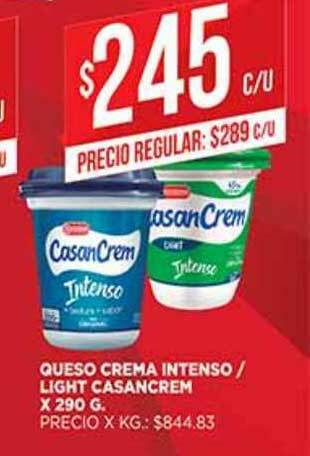 Supermercados DIA Queso Crema Intenso Light Casancrem x 290g oferta