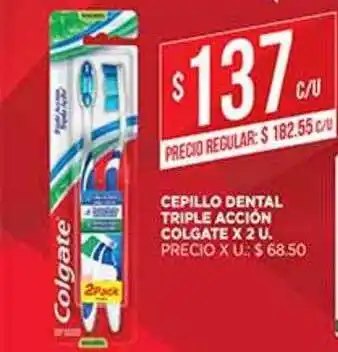 Supermercados DIA Cepillo Dental Triple Acción x 2u oferta