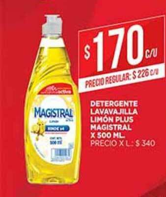 Supermercados DIA Detergente Lavavajilla Limón Plus Magistral x 500ml oferta