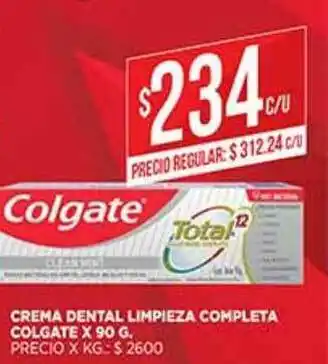 Supermercados DIA Crema Dental Limpieza Completa Golgate x 90g oferta