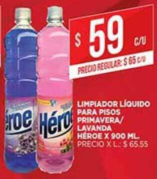 Supermercados DIA Limpiador Líquido Para Pisos Primavera Lavanda Héroe x 900ml oferta