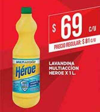 Supermercados DIA Lavandina Multiaccíon Heroe x 1l oferta