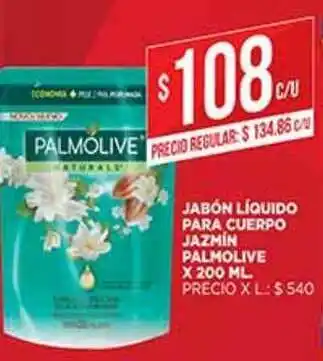 Supermercados DIA Jabónn Líquido Para Cuerpo Jazmín Palmolive x 200ml oferta
