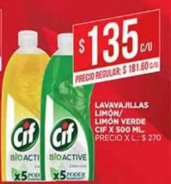 Supermercados DIA Lavavajillas Limón Limón Verde x 500ml oferta