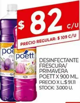 Supermercados DIA Desinfectante Frescura Primavera Poett x 900ml oferta