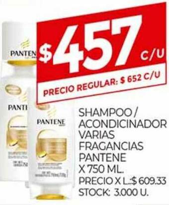 Supermercados DIA Shampoo Acondicionador Varias Fragancias Pantene x 750ml oferta