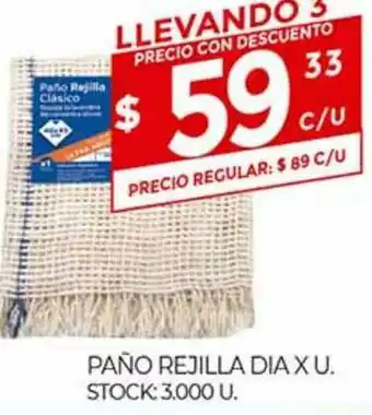 Supermercados DIA Paño Rejilla Dia Xu oferta