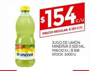 Supermercados DIA Jugo De Limón Minerva x 500 ml oferta