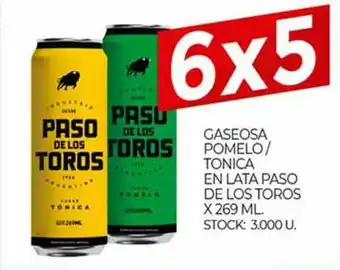 Supermercados DIA Gaseosa Pomelo Tonica En Lata Paso De Los Toros x 269ml oferta