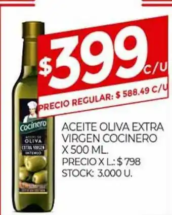 Supermercados DIA Aceite Oliva Extra Virgen Cocinero x 500ml oferta