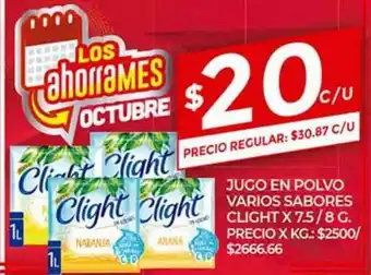 Supermercados DIA Jugo En Polvo Varios Sabores x 75g oferta