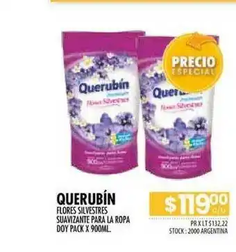 Pigmento Querubín Flores Silverstres Suavizante Para La Ropa Doy Pack x 900ml oferta