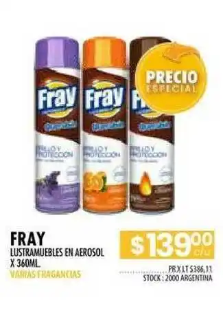 Pigmento Fray Lustramuebles En Aerosol x 360ml oferta