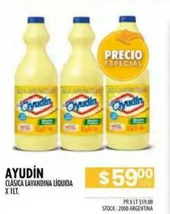 Pigmento Ayudín Clásica Lavandina Líquida x 1lt oferta