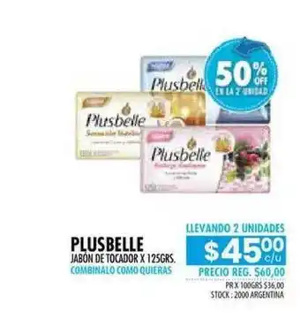 Pigmento Plusbelle Jabón De Tocador x 125grs oferta
