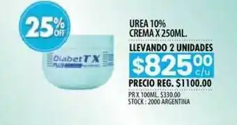 Pigmento Urea 10% Crema X 250ml oferta
