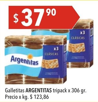 Hergo Argentitas Galletitas tripack x 306gr. oferta