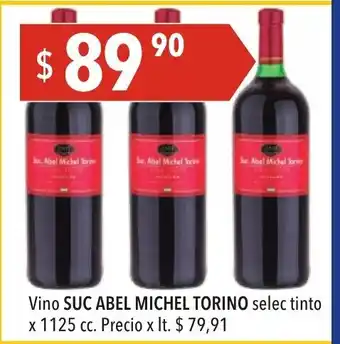Hergo Suc Abel Michel Torino Vino selec tinto x 1125cc oferta