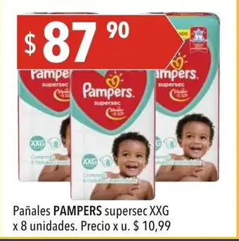 Hergo Pampers Pañales supersec XXG x 8 unidades oferta