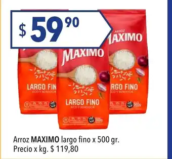 Hergo Maximo Arroz largo fino x 500gr oferta