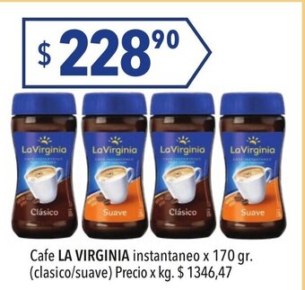 Hergo La Virginia Cafe instantaneo x 170gr oferta