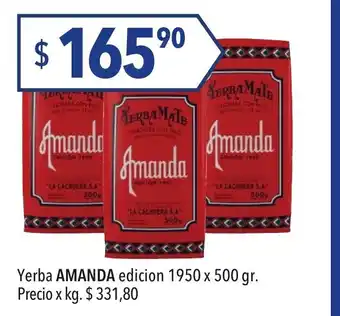 Hergo Amanda Yerba edicion 1950 x 500gr oferta