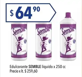 Hergo Semble Edulcorante liquido x 250cc oferta