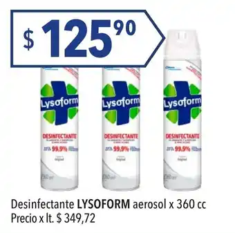 Hergo Lysoform Desinfectante aerosol x 360cc oferta