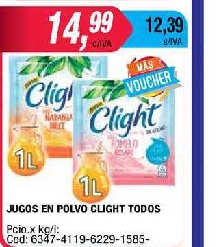 Maxiconsumo Clight Jugos En Polvo Todos 1L oferta